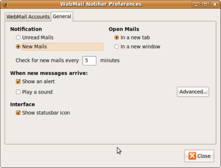 Screenshot-WebMail Notifier Preferences